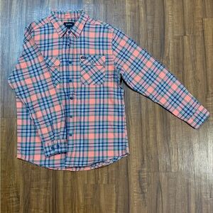 Brixton Bowery Plaid Shirt (orange/blue/green)